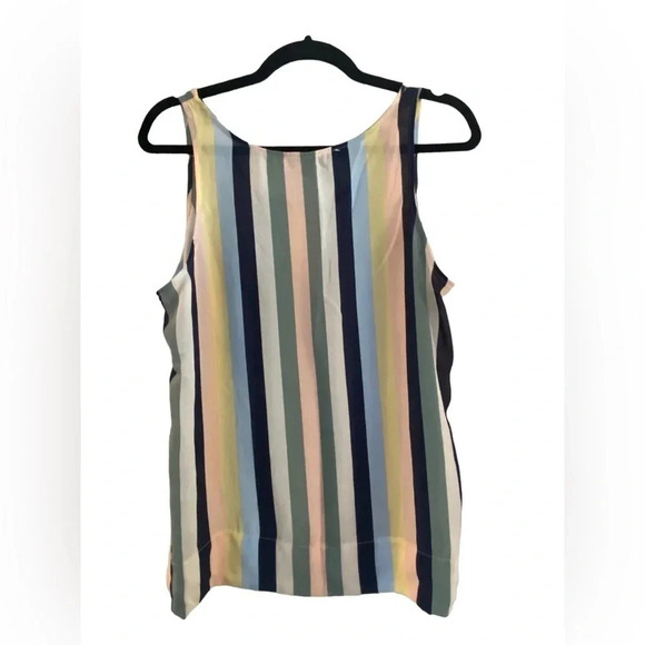 Primark Colorful Kawaii Vertical Striped Tank Blouse Size 14 - Picture 3 of 5